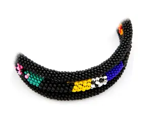 Armband Malecit Ethno / Mehrfarbig / Glasperlen / Rocailles / Länge 18cm / Kleine Geschenkbox