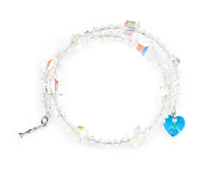 AB Spiralis Armband / AB / Stahl / Swarovski-Kristalle / Mittlere Geschenkbox