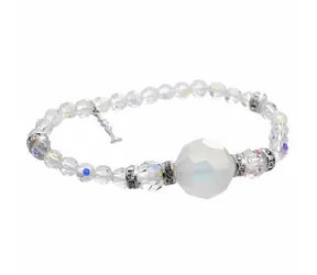 Inti B-Armband / AB -Matte / Zinnlegierung / Preciosa-Kristalle / Mittlere Geschenkbox
