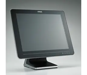 Fec AM-1015C 15" PCAP schwarz / Touch-Monitor für POS / USB & VGA & DVI