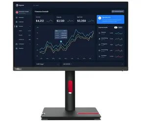 21,5" Lenovo ThinkVision T22i-30 schwarz / IPS / 1920 x 1080 / 4 ms / 250 cd / 1000:1 / DP+HDMI+VGA / VESA / Pivot