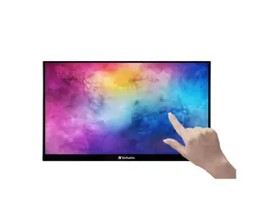 14" Verbatim PMT-14 schwarz / IPS / FHD 1920 x 1080 / 16:9 / 6 ms / 300 cd-m2 / 1200:1 / USB-C / HDMI / tragbarer Touch 