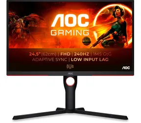 24,5" AOC 25G3ZM / VA / 1920 x 1080 / 3000:1 / 300cd / 1 ms / HDMI / DP / 3,5-Buchse / VESA