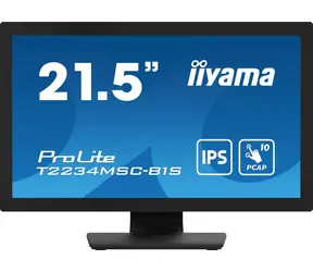 21,5" IIYAMA T2234MSC-B1S / IPS / 1920x1080 / 1000:1 / 350cd-m2 / 8ms / HDMI+DP+VGA / Lautsprecher / VESA 