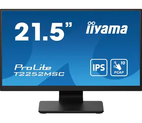 21,5" IIYAMA T2252MSC-B2 / IPS / 1920x1080 / 1000:1 / 250cd-m2 / 5ms / HDMI+DP / Lautsprecher / VESA