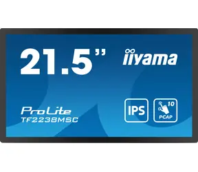 21,5" IIYAMA TF2238MSC-B1 / IPS / 1920x1080 / 1000:1 / 600cd-m2 / 5ms / HDMI+DP / Lautsprecher / VESA
