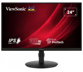 24" ViewSonic VG2408A schwarz / IPS / 1920 x 1080 / 16:9 / 5ms / 1300:1 / 250cd-m2 / HDMI + DP + VGA / Pivot / VESA / repr