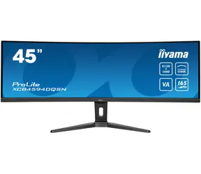 45" IIYAMA ProLite XCB4594DQSN-B1 schwarz / VA / 5120x1440 / 32:9 / 0,8ms / 3000:1 / 450cd / Lautsprecher / HDMI / DP