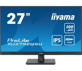 27" IIYAMA ProLite XU2792QSU-B6 schwarz / IPS / 2560x1440 / 16:9 / 0,4ms / 1300:1 / 250cd / Lautsprecher / HDMI / DP
