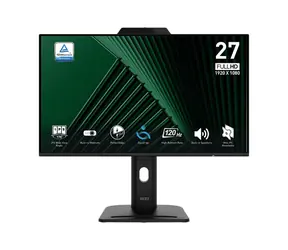 27" MSI Pro MP272PMG schwarz / 1920x1080 / IPS / 16:9 / 1ms / 1500:1 / 300cd-m2 / HDMI + DP + VGA / VESA 