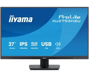 27" IIYAMA ProLite XU2793HSU-B7 schwarz / IPS / 1920x1080 / 16:9 / 1 ms / 1300:1 / 300 cd / Lautsprecher / HDMI / DP / Kundendienst