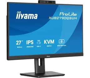 27" IIYAMA ProLite XUB2790QSUH-B2 schwarz / IPS / 2560x1440 / 16:9 / 0,4ms / 1300:1 / 250cd / Lautsprecher / HDMI / DP / USB-C
