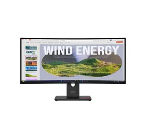34" Lenovo ThinkVision T34WD-40 / VA / Curved / 3440 x 1440 / 21:9 / 6 ms / 3000:1 / 300 cd/m / HDMI / DP