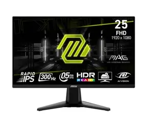 24,5" MSI MAG 255XF Schwarz / LED / 1920 x 1080 / IPS / 16:9 / 0,5 ms / 1000:1 / 250 cd/m / HDMI + DP / VESA