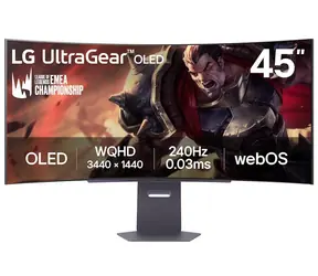44,5" LG 45GX90SA-B Schwarz / OLED / 3440 x 1440 / 21:9 / 275 cd/m / 240 Hz / 0,03 ms / DP / HDMI