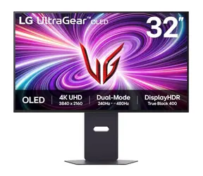 Ausgepackt - 31,5" LG 32GS95UV-B schwarz / OLED / 3840 x 2160 / 16:9 / 1,5M:1 / 275cd-m2 / HDMI & DP / VESA / ausgepackt