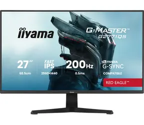 27" IIYAMA G-Master G2771QS-B1 schwarz / LED / IPS / 2560 x 1440 / 16:9 / 0,5 ms / 1200:1 / 350 cd/m / VESA
