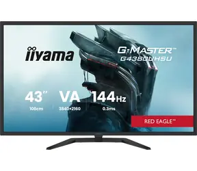 42,5" IIYAMA G-Master G4380UHSU-B2 schwarz / LED / VA / 3840 x 2160 / 16:9 / 0,3 ms / 4000:1 / 550 cd/m / VESA