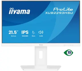 21,5" IIYAMA ProLite XUB2293HSU-W7 weiß / LED / IPS / 1920 x 1080 / 16:9 / 1 ms / 1000:1 / 300 cd/m / VESA
