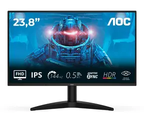 23,8" AOC 24B36X Schwarz / IPS / 1920 x 1080 / 16:9 / 4 ms / 1500:1 / 300 cd/m / HDMI + DP / VESA