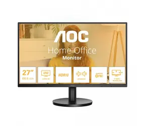 27" AOC U27B3A schwarz / IPS / 3840 x 2160 / 16:9 / 4 ms / 1000:1 / 350 cd/m / HDMI + DP / VESA