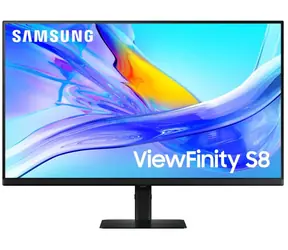 Ausgepackt - 32" Samsung ViewFinity S8 schwarz / VA / 3840 x 2160 / 16:9 / 5ms / 3000:1 / 350cd / HDMI+DP / ausgepackt