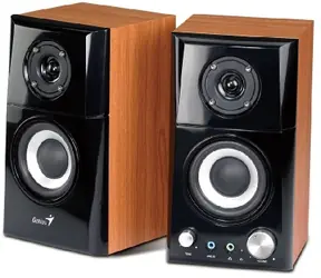 Genius SP-HF 500A / Repro / 2.0 / Schwarzbraun / Holz