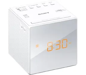 Sony Uhrenradio ICF-C1 / LCD-Display / digitaler FM-, AM-Tuner / weiß