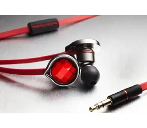 PerfectSound s101 Kopfhörer / In-Ear / mit SWARKOVSKI ELEMENTS / Aluminium-Magnesium-Legierung / 18 Ohm / 3,5 Klinke / rot