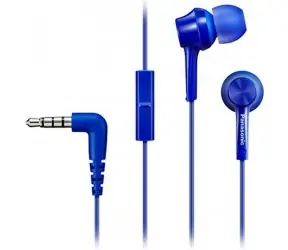 Panasonic RP-TCM115E-A blau / Kopfhörer mit Mikrofon / 3,5mm Klinke / 1,2m