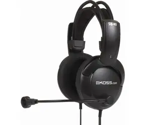Koss SB40 schwarz / Kopfhörer mit Mikrofon / 2,7 m / 3,5-mm-Klinkenstecker