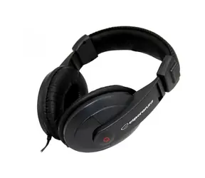 Esperanza EH120 Reggae schwarz / Stereo-Kopfhörer / 6,3-mm-Klinke / Lautstärkeregler / 2 m