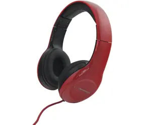 Esperanza EH138R Soul red / Stereo-Kopfhörer / 3,5-mm-Klinke / faltbar / Lautstärkeregler / 3 m