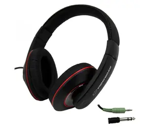 Esperanza EH121 Hip-Hop schwarz / Stereo-Kopfhörer / 6,3-mm-Klinke / Lautstärkeregler / 5 m