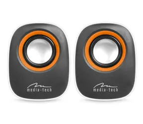Media-Tech IBO weiß / Lautsprecher / 2.0 / RMS 6W / USB / 3,5-mm-Buchse
