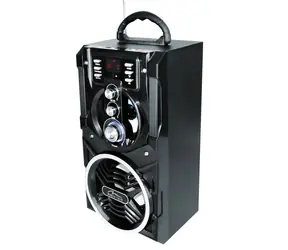 Media-Tech PARTYBOX BT Bluetooth-Lautsprechersystem Karaoke mit Mikrofon / RMS 18W + Subwoofer PMPO 800W / Schwarz