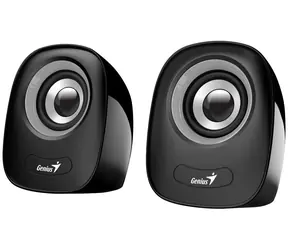 Genius SP-Q160 schwarz-grau / Repro / 2.0 / 6W / USB-Netzteil / 3,5 mm Klinke
