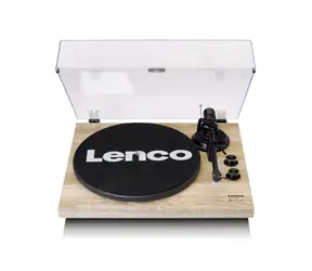 LENCO LBT-188 Hellbraun / Plattenspieler / 33 & 45 U/min / USB / BT / RCA / Vorverstärker