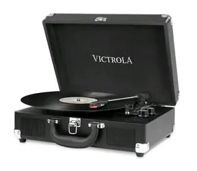 Victrola VSC-550BT schwarz / Plattenspielergehäuse / 33 & 45 & 78 RPM / BT / RCA / 3,5mm Klinke / Lautsprecher