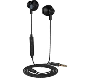 YENKEE YHP 305BK schwarz / Kopfhörer mit Mikrofon / Lautstärkeregler / 3,5 mm Klinke / Kabel 1,2 m