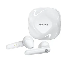 USAMS SD TWS Dual Stereo Wireless Headset BT 5.0 weiß / 40 mAh + 300 mAh