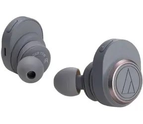 AUDIO-TECHNICA ATH-CKR7TW grau / kabellose Kopfhörer / Mikrofon / Bluetooth 5.0 / Qualcomm aptX / Ladekoffer