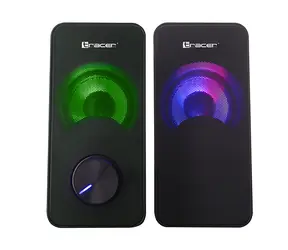 Tracer Loop 2-Wege schwarz / Lautsprecher / 2,0 / RMS 6W / USB / 3,5-mm-Buchse / LED-Hintergrundbeleuchtung