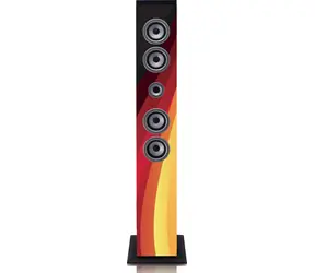 LENCO IBT-6 Deutschland / Säulenlautsprecher / 40W / Bluetooth / FM / USB / SD / AUX / LCD 
