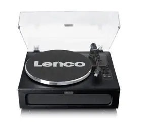 LENCO LS-430BK / Plattenspieler / 33 & 45 U/min / AUX-Eingang / RCA-Ausgang / Bluetooth / Vorverstärker / Lautsprecher