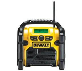 DeWalt DCR020 / Batteriebetriebenes Bauradio / 10,8-18V / 220V / UKW / DAB+ / ohne Batterie