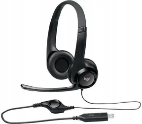 Logitech Headset H390 schwarz / USB / Stereo-Kopfhörer mit Mikrofon