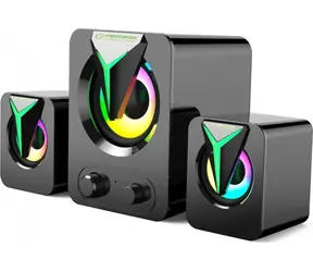 Esperanza EGS107 Raibow Sopran schwarz / Lautsprecher / 2,1 / 5 W / 3,5 mm Klinke + USB
