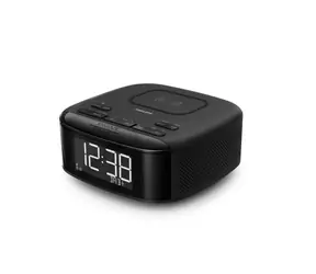 Philips TAR7705 schwarz / Wecker mit Radio / Bluetooth / Qi-Ladefunktion