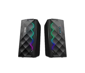 Ausgepackt - Marvo SG-269 schwarz / Lautsprecher / RGB / 2x3 W / 160 Hz - 20 kHz / Bluetooth / 3,5 mm + USB-Stromversorgung / 1,2 m / ausgepackt